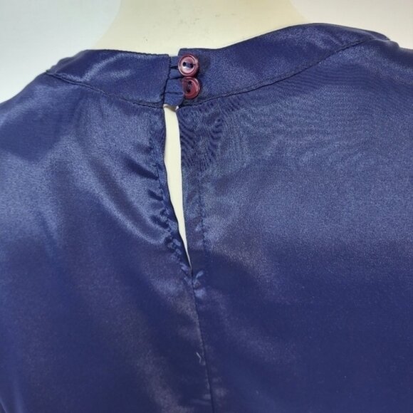 Embelm Blue Blouse - Picture 3 of 7